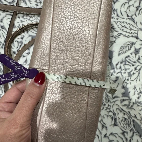 Vintage Coach rose gold pink leather purse / crossbody - Picture 9 of 13